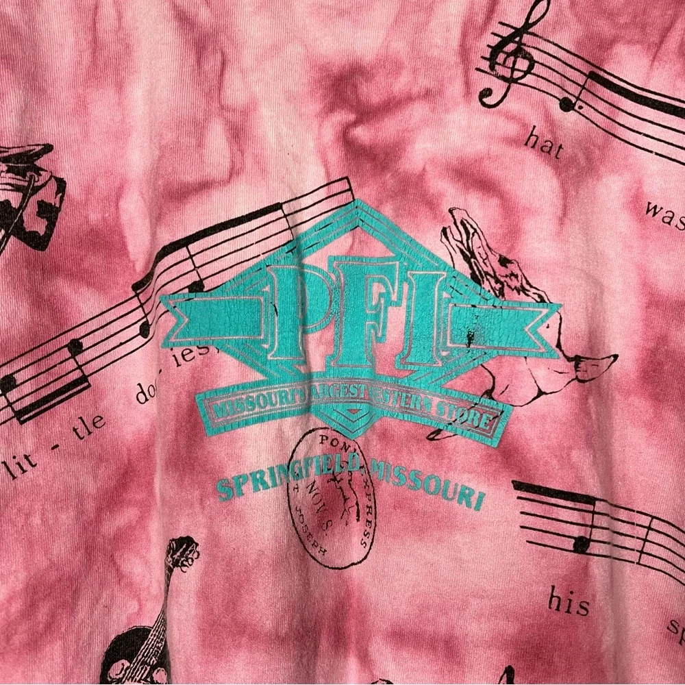 Vintage Cowboy's Sweetheart Pink Tee Size XL - Picture 7 of 8